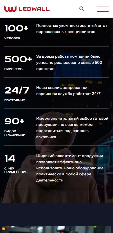 Цифры компании на телефоне